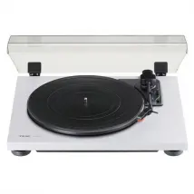 TEAC TN180BT Bluetooth 3-speed Analog Turntable with Phono EQ In White Ex-Display Clearance