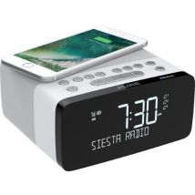 PURE Siesta Charge DAB+/FM & Blutooth with Qi Wireless Charging Pad In White
