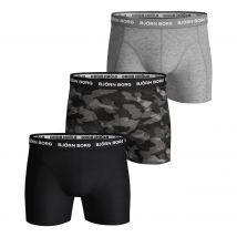Björn Borg Cotton Stretch Boxer 3P Boxershort Heren-Olijf,Groen