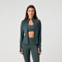 Björn Borg Full Zip Midlayer Trainingsjack Dames-donkergroen