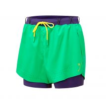 Ronhill Tech Distance Twin Hardloopshorts Dames-Groen,Paars