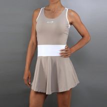 Endless Orbit Kleid Damen-beige, weiß