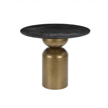 Black Marble Brass Round Dining Table