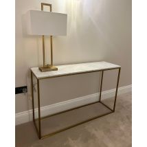 Marble Brass Console Table