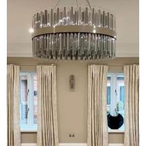 Luxury Nickel Glass Chandelier
