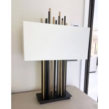 Luxurious Light & Dark Antique Brass Lamp