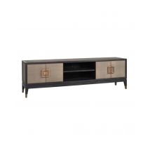 Textured Brass Trim Media Unit