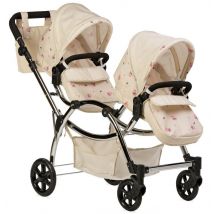 Roma Darcie Twin Dolls Pram, Cream