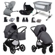 Noordi Sole Go 3in1 Essential Starter Travel & Nursery Bundle, Black