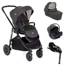 Joie Versatrax Travel System With Rotating Car Seat Bundle, Shale