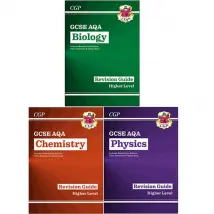 New GCSE Biology AQA Revision Guide Higher, Chemistry Revision Guide Higher, Physics Revision Guide Higher 3 Book Set