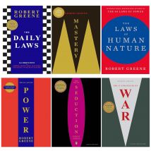 Robert Greene 6 Book Set Mastery Laws Of Human Nature Daily Laws 48 Laws Of Power Art Of Seduction 33 Strategies Of War