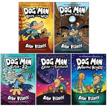 Dog Man Series 6-10 Collection By Dav Pelkey
