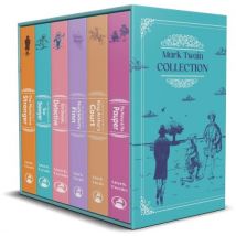 Mark Twain 6 Book Deluxe Hardback Collection Adventures Of Tom Sawyer