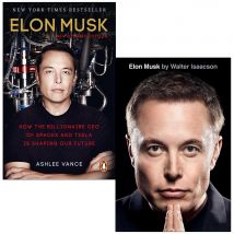 Elon Musk Ashlee Vance Walter Isaacson 2 Book Set