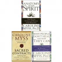 Caroline Myss 3 Book Set Anatomy of the Spirit Sacred Contracts Why People Don't Heal and How They Can