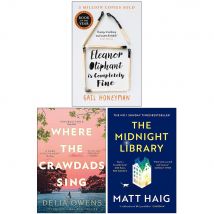 Eleanor Oliphant Is Completely Fine, Where the Crawdads Sing, The Midnight Library 3 Book Set