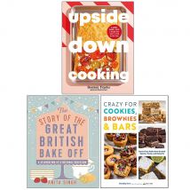 Upside Down Cooking, Crazy For Cookies, Story Of The Great British Bake Off - 3 Book Set By Dominic Franks