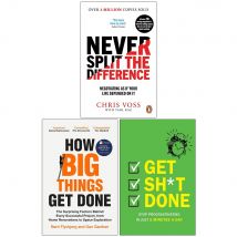 Never Split The Difference How Big Things Get Done Get Sh*t Done 3 Book Set Chris Voss Negotiation Leadership