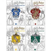Harry Potter Collection The Official Colouring 4 Book Set Ravenclaw Pride Gryffindor Hufflepuff Pride Slytherin Pride