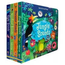 Usborne Sound Books Collection Sam Taplin 4 Book Set Jungle Sounds Night Sounds