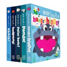 Never Touch A Series 5 Book Set By Rosie Greening Featuring Hungry Hippo Panda Polar Bear Hedgehog Shark