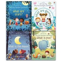Usborne Lift The Flap Very First Questions and Answers 4 Books Collection Set