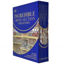 Stephen Biesty’s Incredible Cross-Sections 6-Book Collection Box Set + Poster Book (Cross-Sections Castle)