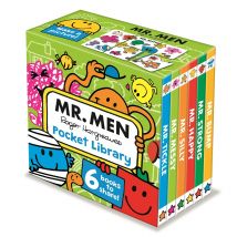 Mr. Men Pocket Library by Roger Hargreaves 6 Books Collection Set - Ages 1–4 - Board Book
