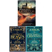Fantastic Beasts Scripts by J K Rowling 3 Book Collection Hardcover Edition Includes The Secrets Of Dumbledore