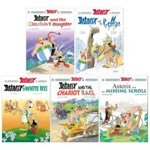 Asterix Series 8 by Jean Yves Ferri & Fabcaro 5 Books Collection Set (Book 36-40)