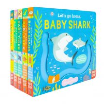 Let’s Go Home Series 5 Book Collection Baby Shark, Baby T-Rex, Baby Tiger, Baby Puppy, Baby Lion