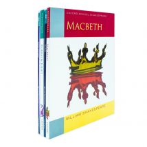 Oxford School William Shakespeare 4 Books Collection Set (Macbeth, Macbeth Oxford Literature Companions &amp; Romeo &amp; Juliet and Romeo &amp; Juliet Oxford Literature Companions)