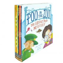 The Zoo Series Children Picture Stories 12 Books Collection Set (Pooh in Zoo, Hippobottymus)