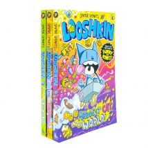 Jamie Smart's LOOSHKIN Series 3 Books Collection Set (Honk If You See It!, Oof! Right in the Puddings! & The Maddest Cat in the World)