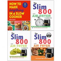 How to Make Anything, The Slim 800 Hot Air Fryer, Hot Air Fryer Recipe & The Essential High Protein 4 Books Collection Set