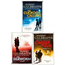 Cormoran Strike Series 3 Books Collection Set by Robert Galbraith (Career of Evil, The Cuckoo's Calling, The Silkworm)