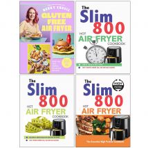 Gluten Free Air Fryer, The Slim 800 Hot Air Fryer Simply Quick & Fast Food, Hot Air Fryer Recipe Cookbook & The Essential High Protein Cookbook 4 Books Collection Set