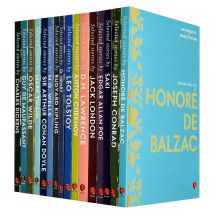 Masterpieces of World Fiction Selected Stories Series 16 Books Collection Set (Honoré De Balzac, Joseph Conrad,,H.G.Wells &amp; More)
