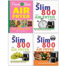 Pinch of Nom Air Fryer, The Slim 800 Hot Air Fryer Simply Quick & Fast Food, Hot Air Fryer Recipe Cookbook & The Essential High Protein Cookbook 4 Books Collection Set