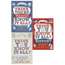 The Activity Book for Grown-ups Series Collection By Richard Gaylord (Think You're Mister Know-it-All?,Think You Know it All?,History)
