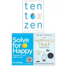 Ten To Zen, Solve For Happy, The Happiness Trap 3 Books Collection Set Paperback