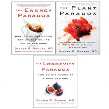 Dr. Steven R Gundry MD 3 Book Set The Plant Paradox, The Longevity Paradox, The Energy Paradox