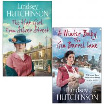 Lindsey Hutchinson 2 Books Collection Set Hat Girl From Silver Street, A Winter Baby Gin