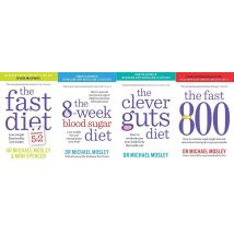 The Fast Diet, The 8-Week Blood Sugar Diet, The Clever Guts Diet 4 Book Collection Set