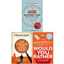 Bletchley Park Brainteasers, Scotland Puzzle Book, Bumper Book 3 Books Collection Set