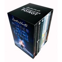 Agatha Christie Poirot Series 7 Books Collection Box Set Murder on the Orient Express