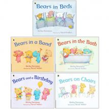 Shirley Parenteau 5 Books Collection Set (Bears in Beds, Bears in a Band, Bears In The Bath, Bears and a Birthday, Bears On Chairs)