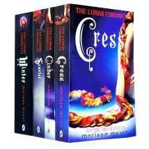 Marissa Meyer Lunar Chronicles 4 Book Set Cinder Scarlet Cress Winter Paperback Edition