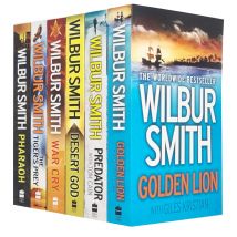 Wilbur Smith 6 Book Collection Golden Lion Predator Desert God War Cry The Tiger&#39;s Prey Pharaoh